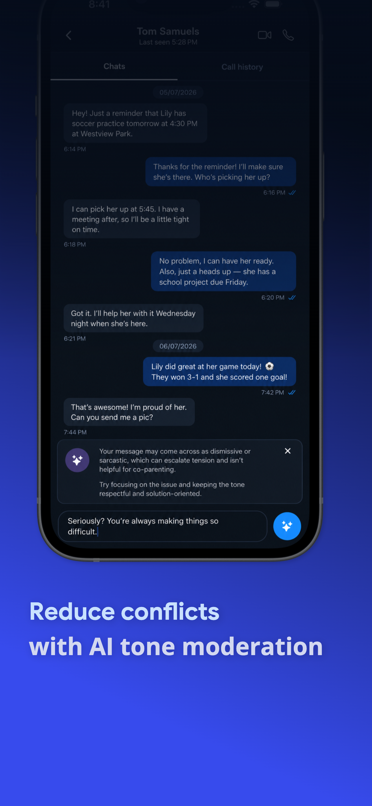 BridgeWell: Co-Parenting App screenshot